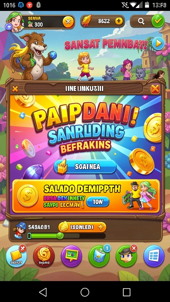 Beragam pilihan permainan yang tersedia untuk dimainkan.