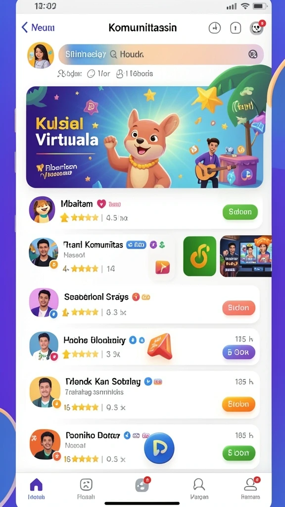 Tampilan antarmuka yang user-friendly dan menarik.