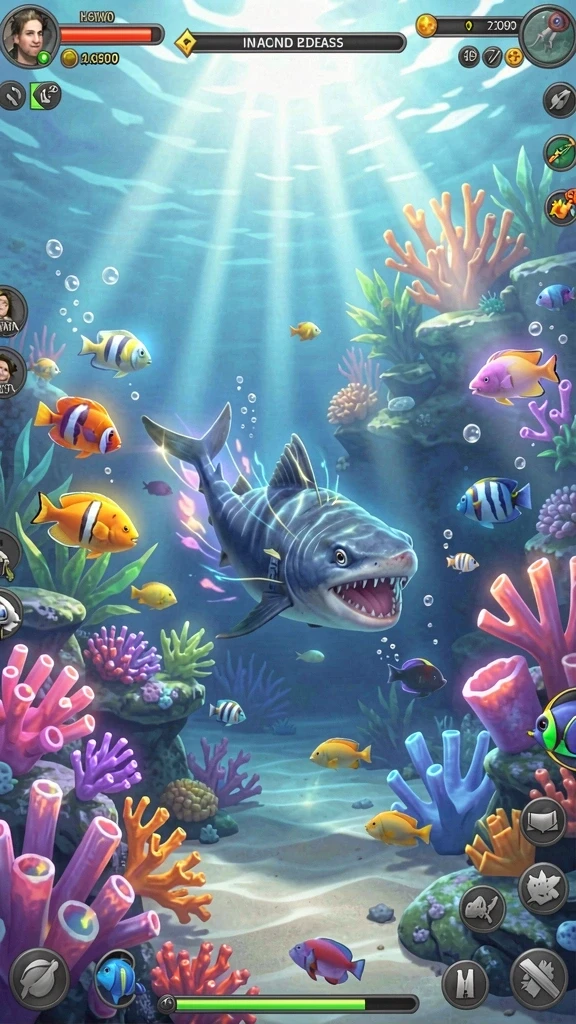 Ilustrasi misi yang sedang berlangsung dengan efek visual menarik.