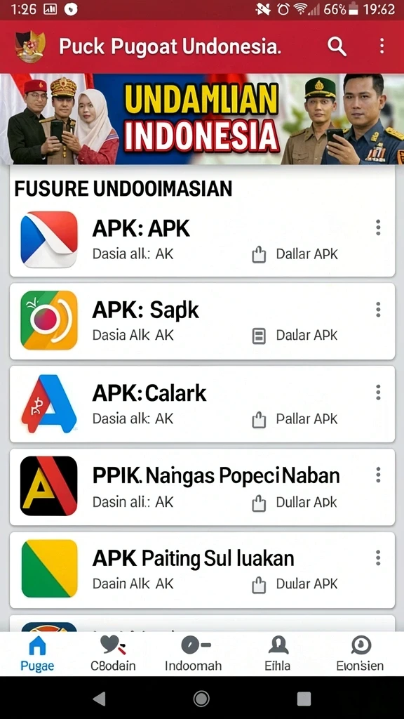 Menampilkan tampilan antarmuka utama 68IDN yang menarik.