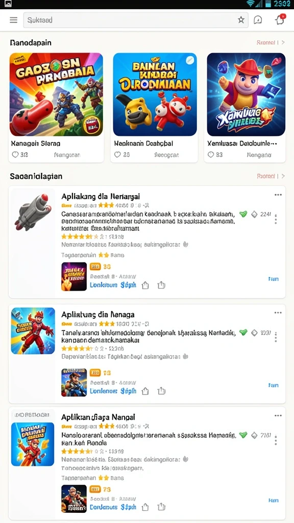 Sistem quest yang menantang dan kreatif.