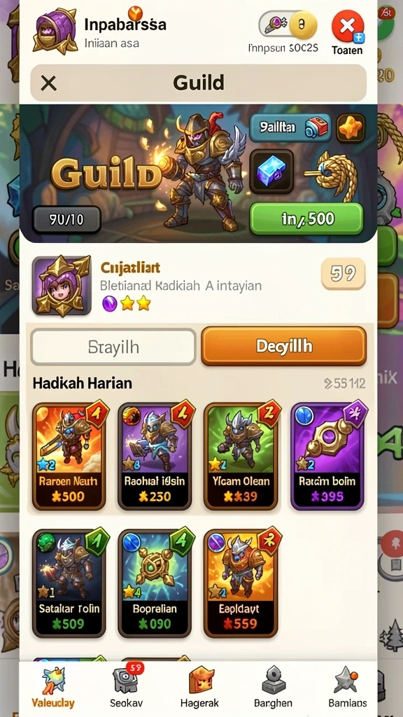 Screenshot menunjukkan interaksi sosial antar pemain dalam game.