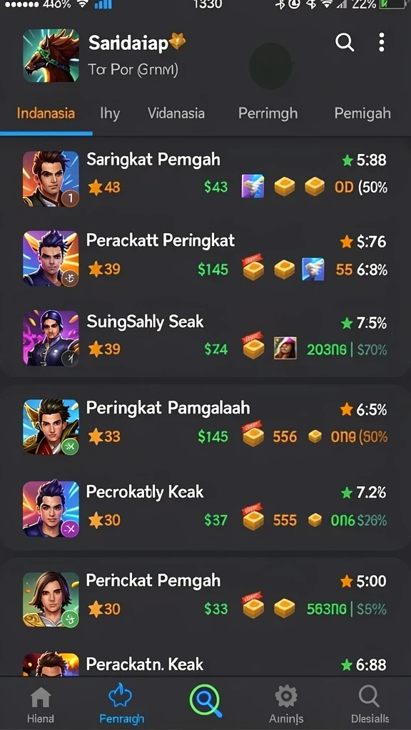 Beragam pilihan permainan yang menyenangkan.