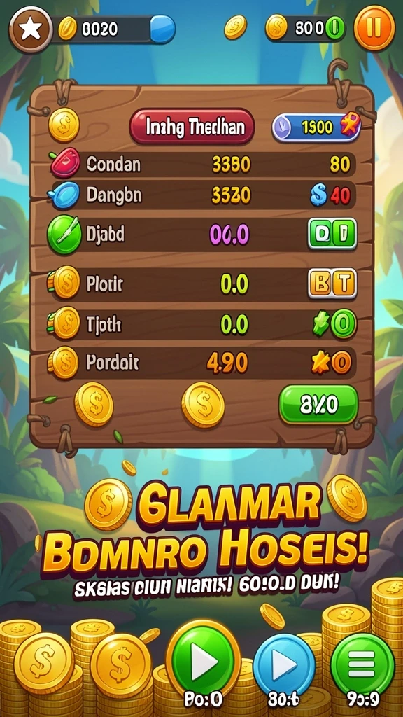 Tampilan antarmuka game yang menarik dan user-friendly.
