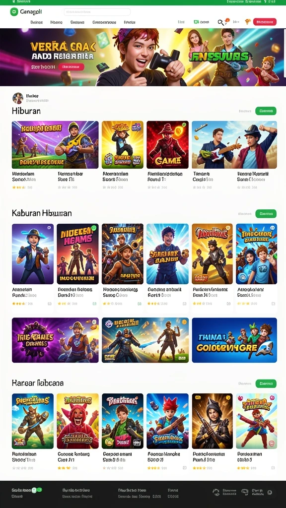 Tampilan antarmuka pengguna yang modern.