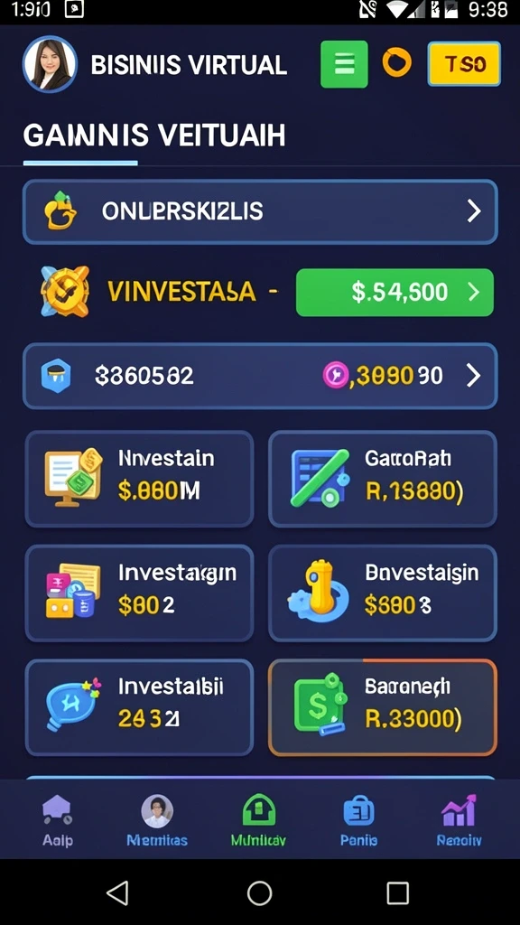 Screenshot menunjukkan antarmuka permainan yang menarik.