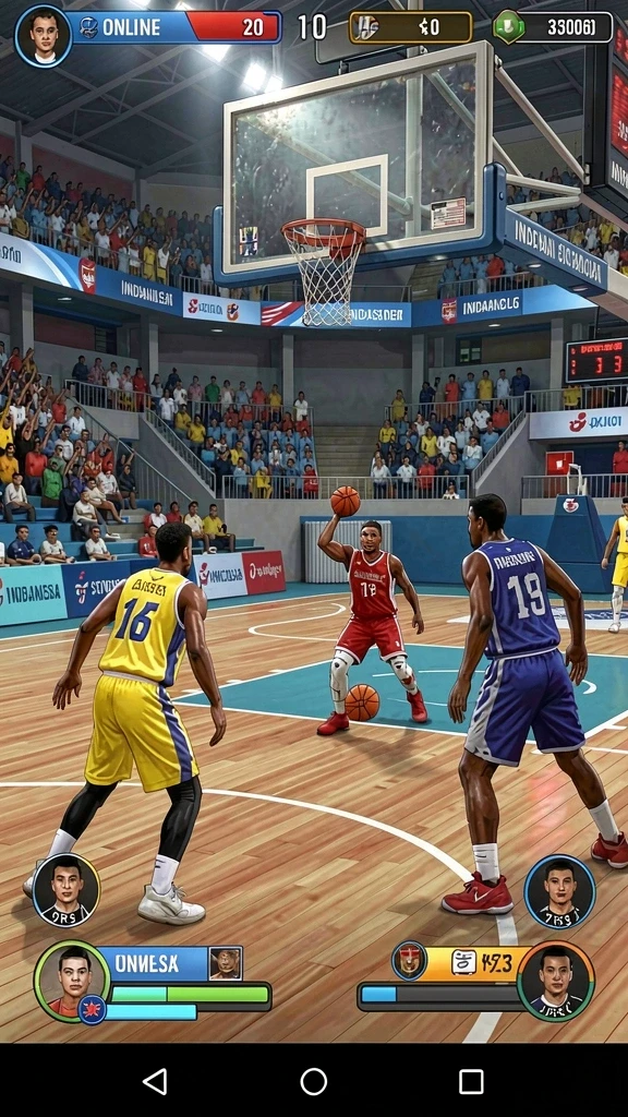 Screen gameplay yang menggambarkan aksi mendebarkan.