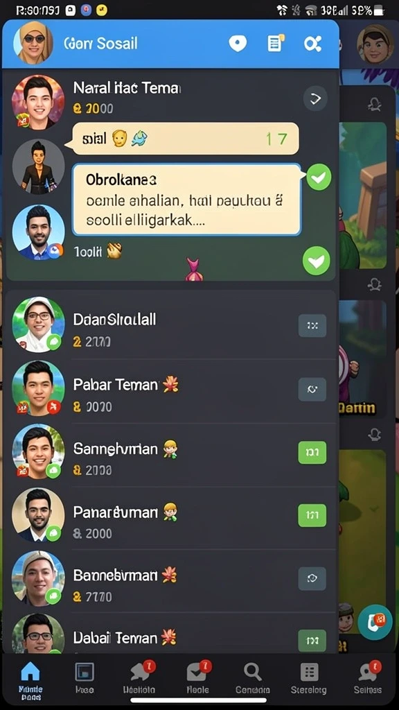 Karakter unik yang bisa dikustomisasi sesuai selera.