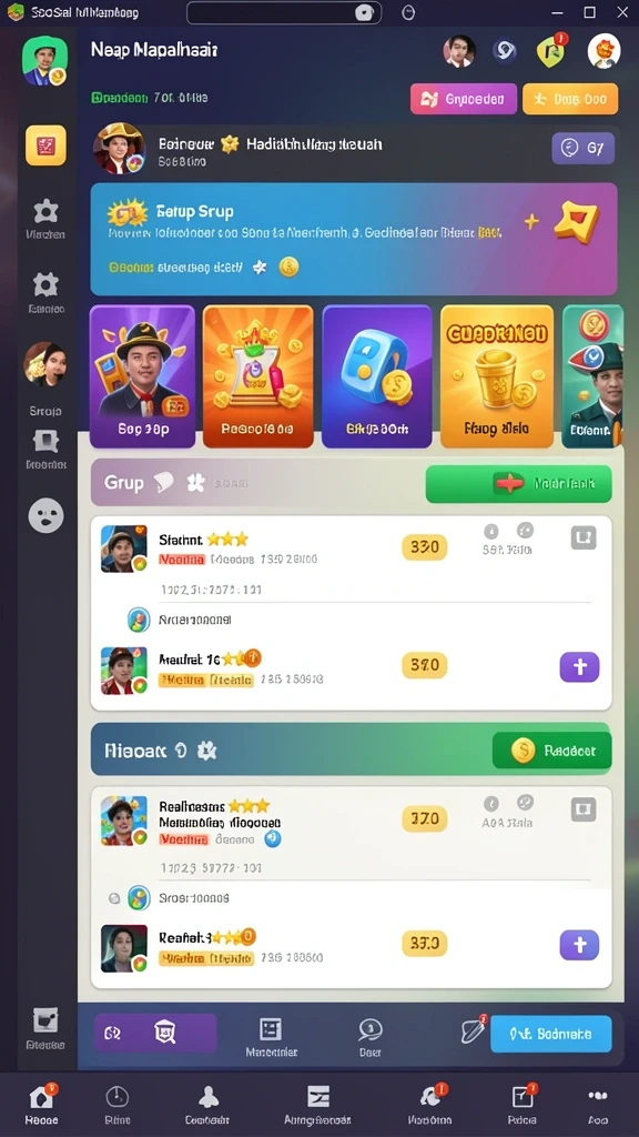 Screenshot fitur permainan yang seru dan menantang.