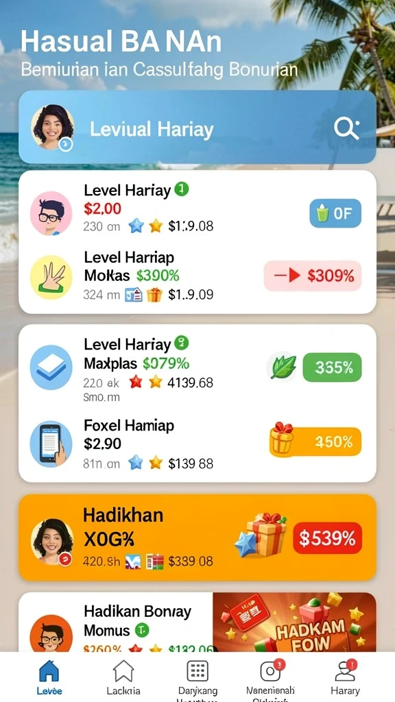 Karakter unik yang dapat dipilih dan disesuaikan.