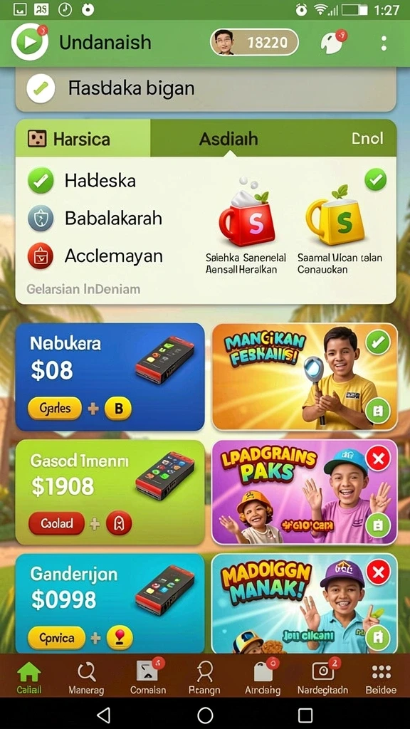 Tampilan antarmuka yang user-friendly.