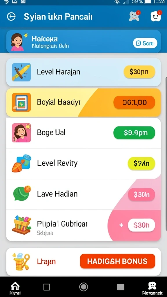 Tampilan awal yang menawan dan intuitif.