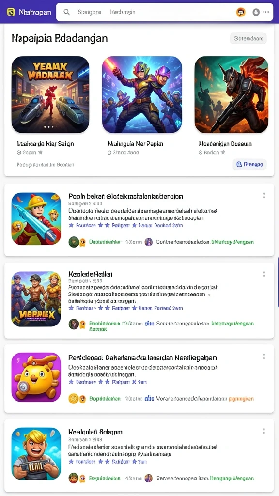 Tampilan grafis yang memukau dan berwarna-warni.