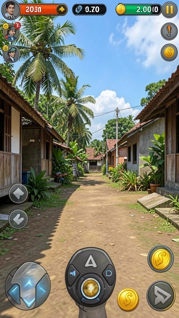 Pengaturan karakter yang beragam dan menarik.