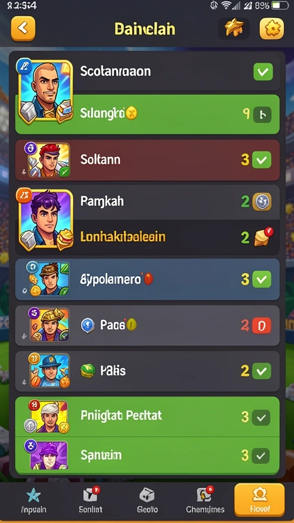 Karakter baru yang ditambahkan dalam pembaruan terbaru.