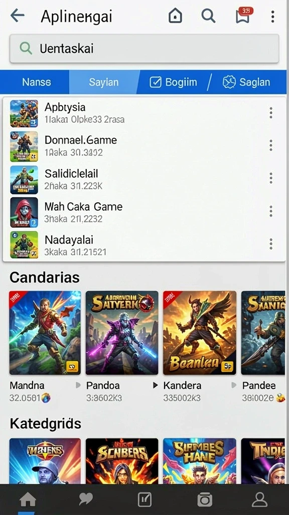 Tampilan antarmuka yang menarik dan modern.