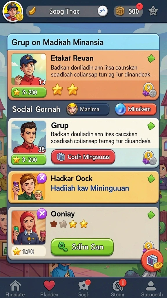 Tingkat kesulitan yang bervariasi di setiap level.