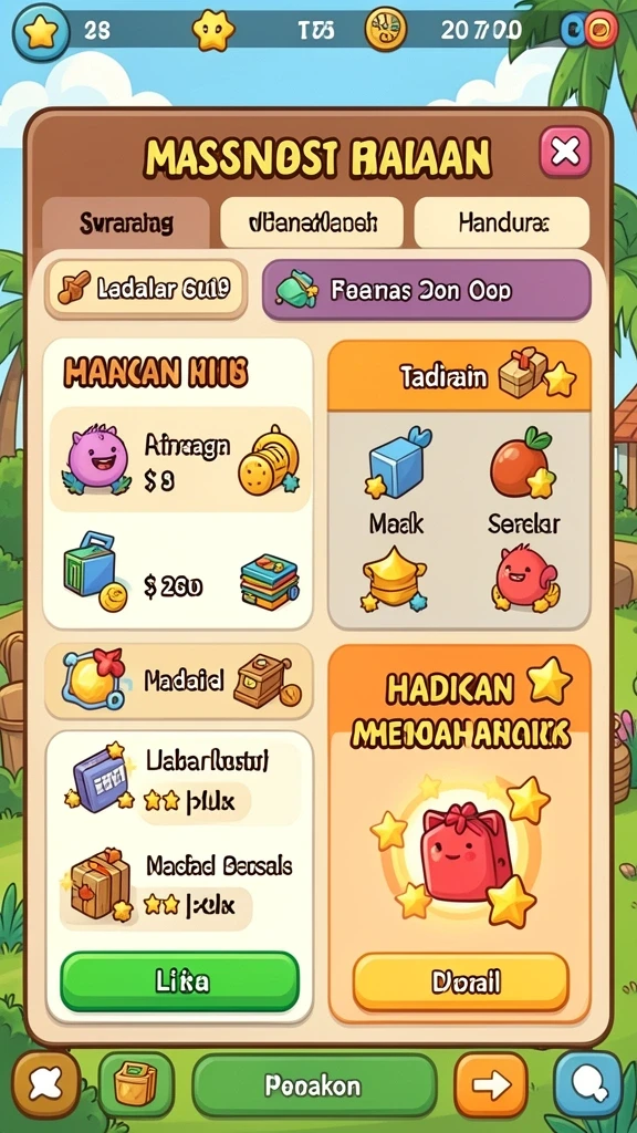 Grafis memukau dengan detail yang menarik.