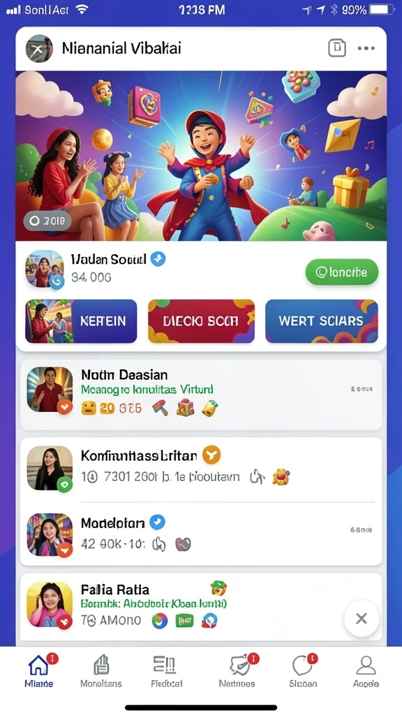 Satu level menantang penuh rintangan yang harus dilalui.