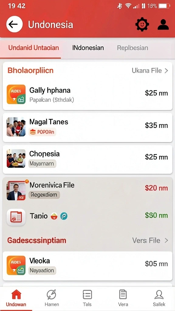 Karakter yang dapat dipilih dengan berbagai kemampuan.