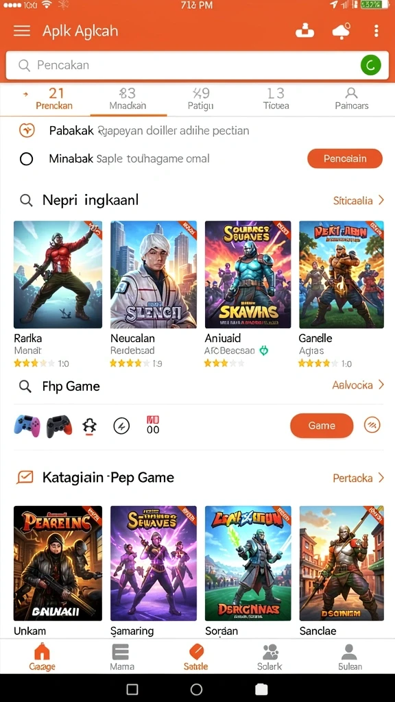 Tampilan lahan pertanian yang indah dan mengesankan.