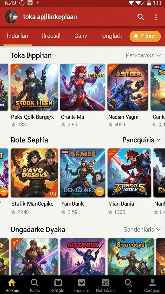 Pilihan tanaman beragam dengan detail yang menarik.