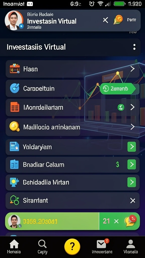 Tampilan awal permainan yang memukau dan interaktif.