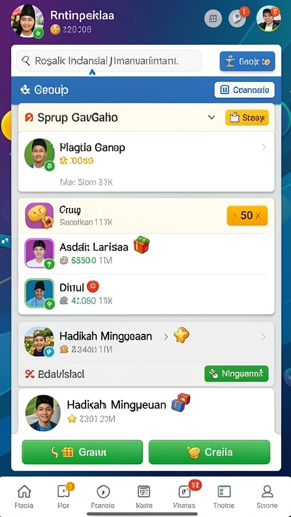 Mode multiplayer yang seru dan kompetitif.