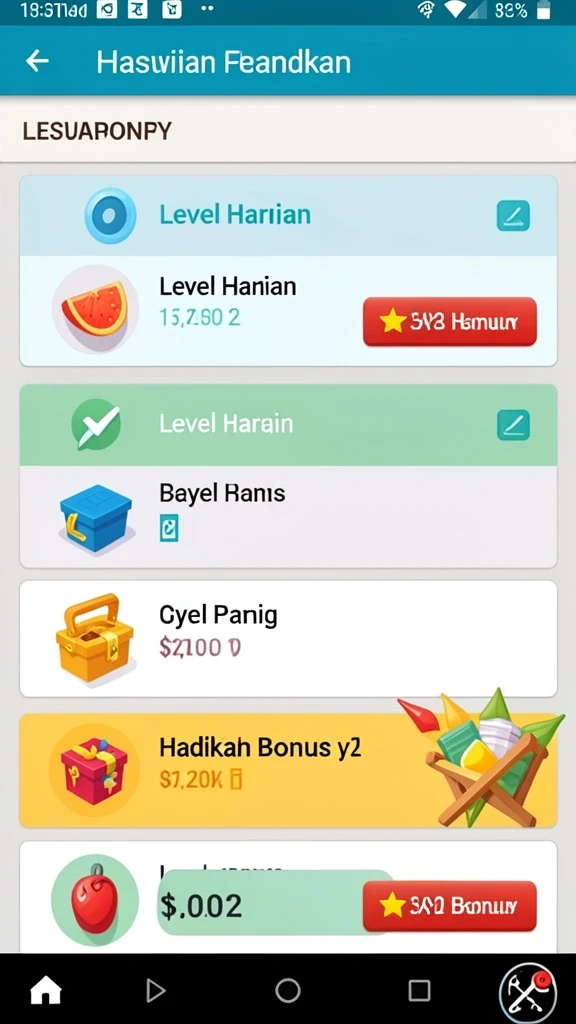 Mode permainan yang beragam dan mengasyikkan.