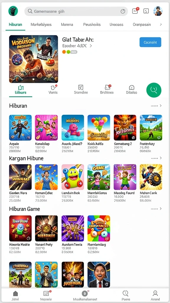 Karakter utama dalam aksi di gameplay.